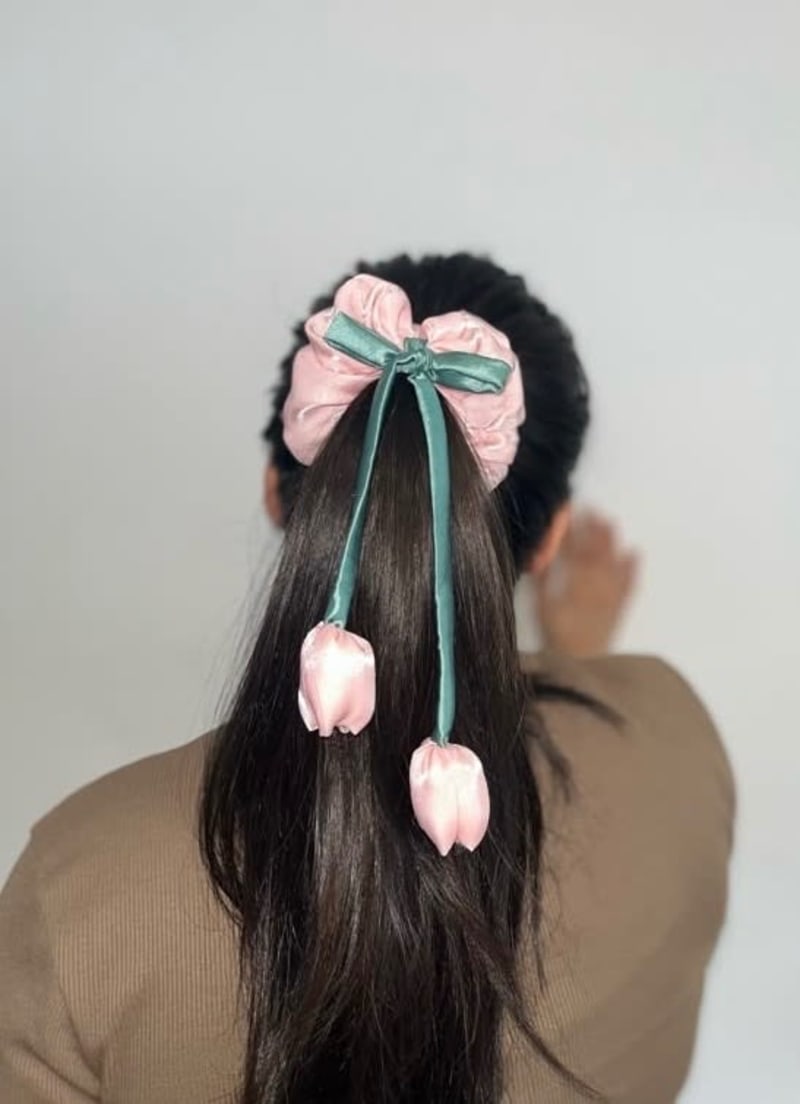 Scrunchie tulipán 1