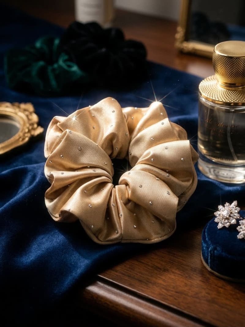 Scrunchie perlada talla M 2