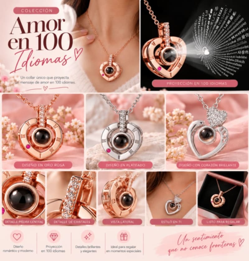 Collar "Te Amo" en 100 idiomas 1