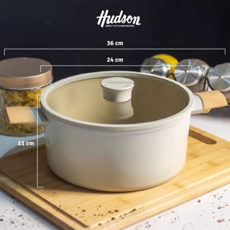 Olla De 24cm Con Antiadherente Cerámico Línea Harmony Para Inducción 1