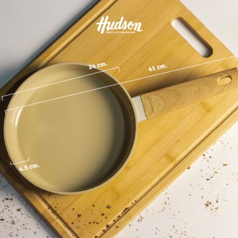 Sartén Aluminio Antiadherente Cerámico 24 Cm Harmony Beige 1