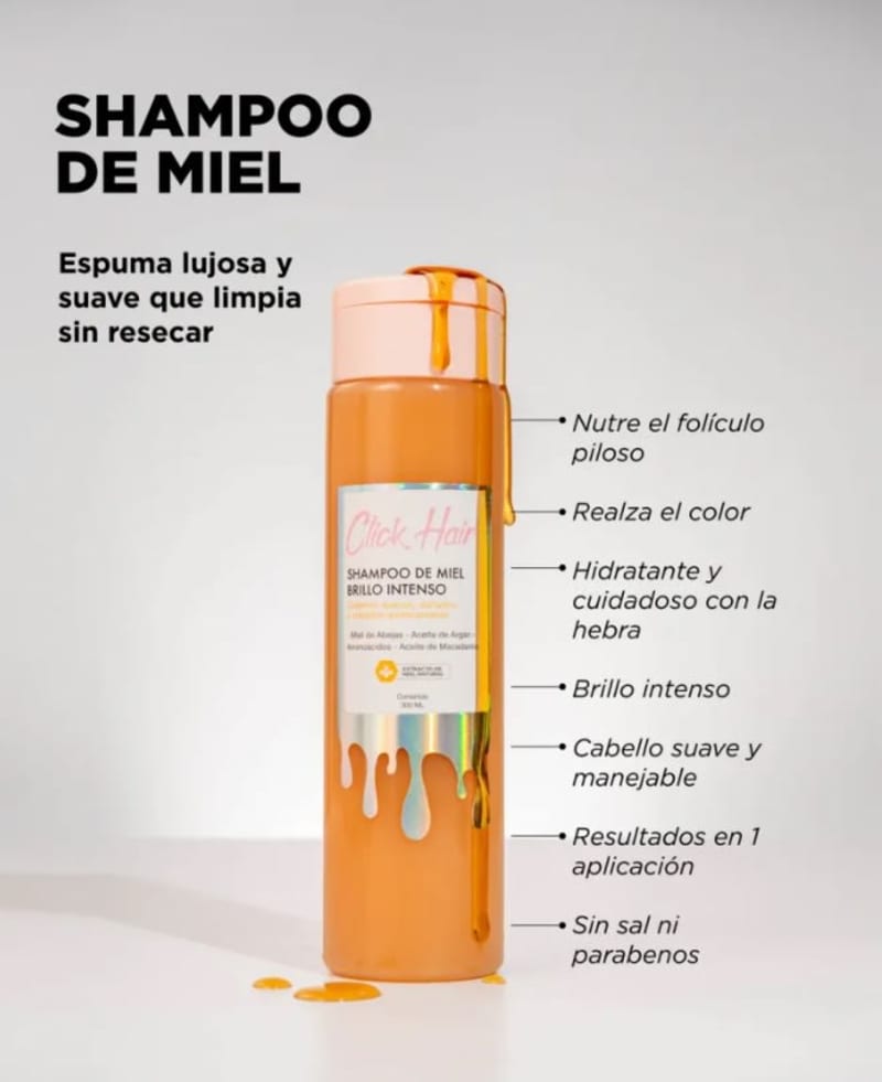 Shampoo Miel Click Hair 2