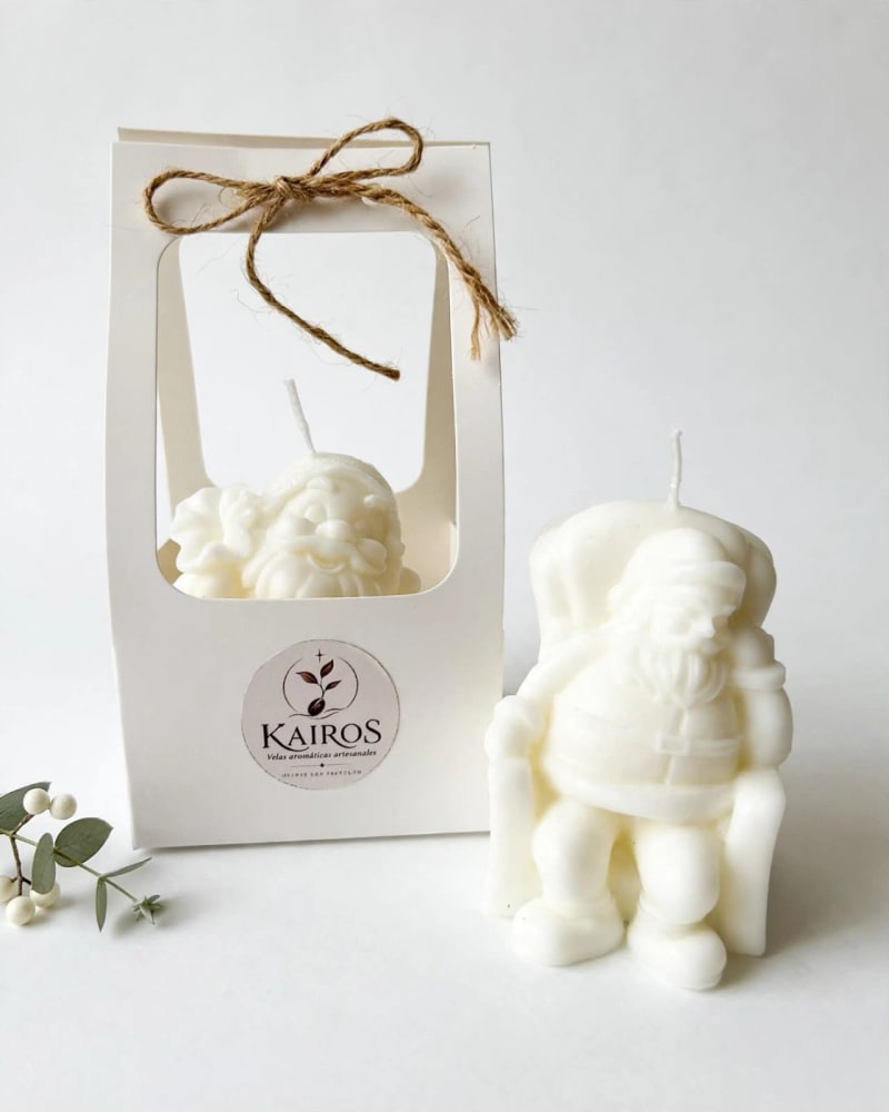 Vela aromática navideña Papá Noel 3