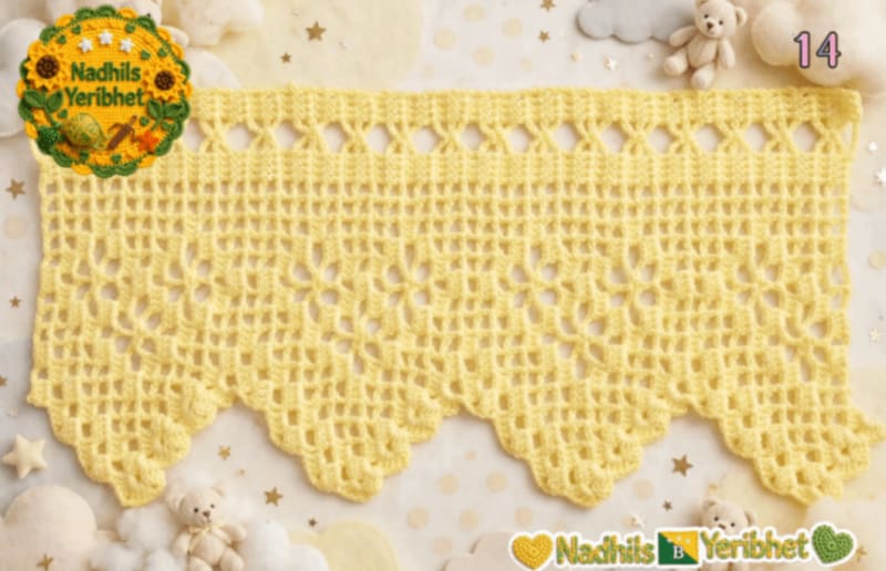 Puntillas a Crochet Hechas a Mano. 12