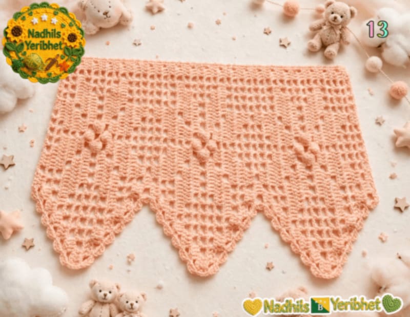 Puntillas a Crochet Hechas a Mano. 13