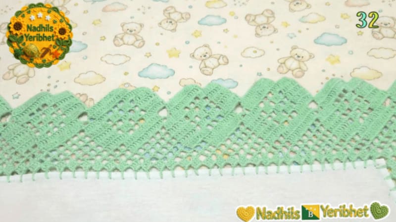 Puntillas a Crochet Hechas a Mano. 32