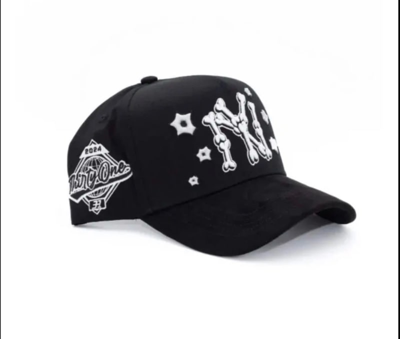 31 Hats. NY Bones Black 2