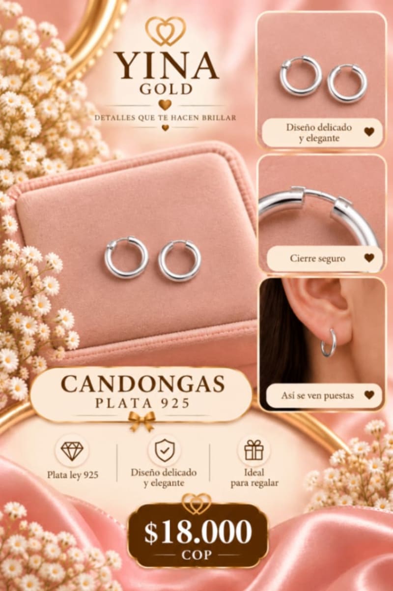 Candonga plata 925 pequeña 1