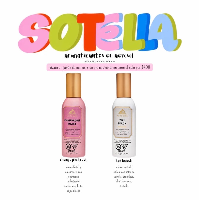aromatizantes en aerosol de bath & body works 1
