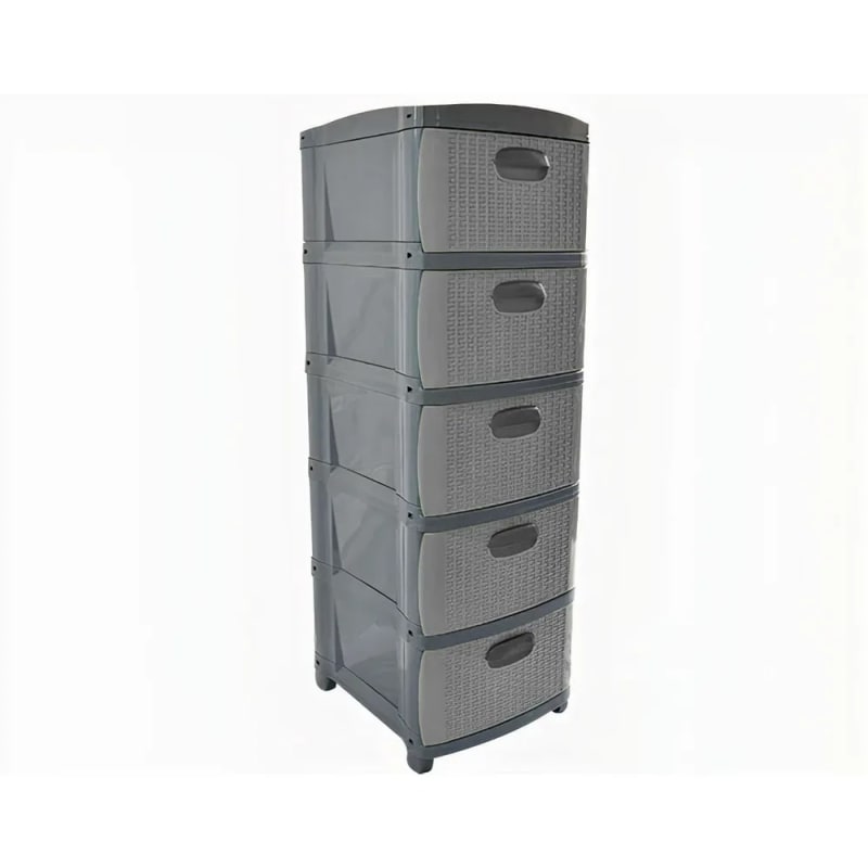 Referencia: 47043 Organizador Rattan Dubai 5 Niveles - Gris Prodehogar 1
