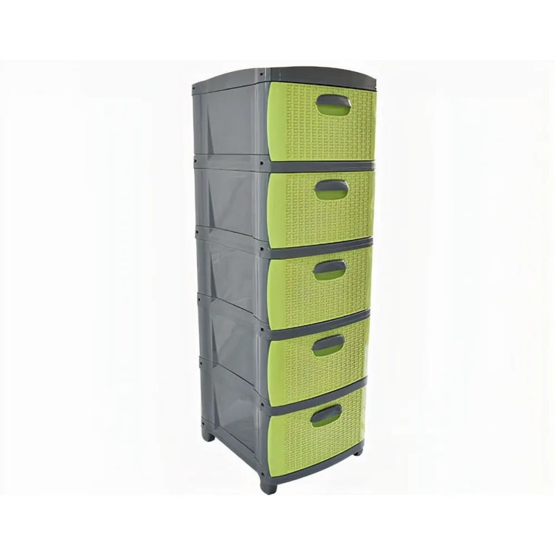 Referencia: 43585 Organizador Rattan Dubai x5 - Gris Verde Prodehogar 1