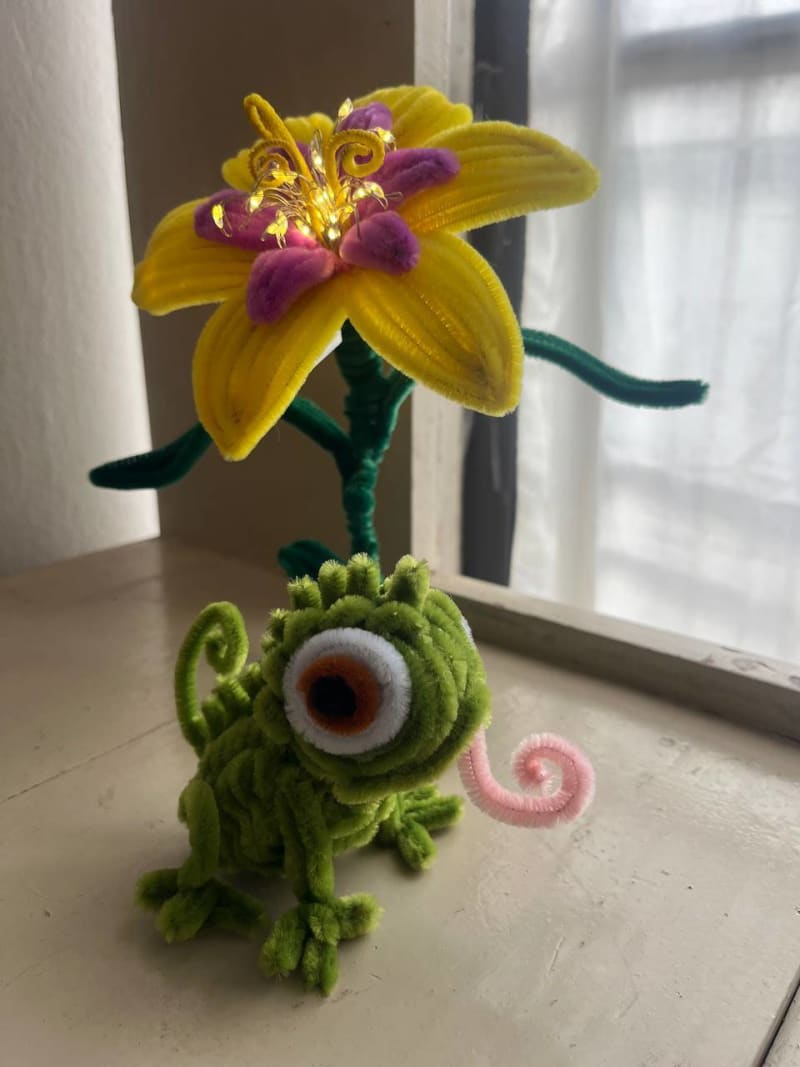 🦎 Pascal, el camaleón de Rapunzel 💚 2