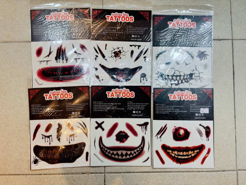 Tatuaje hallowen cara 1