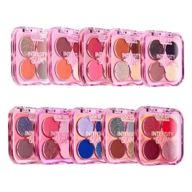 Cuarteto de Sombras para Ojos Intensity Glam Pink Up 1