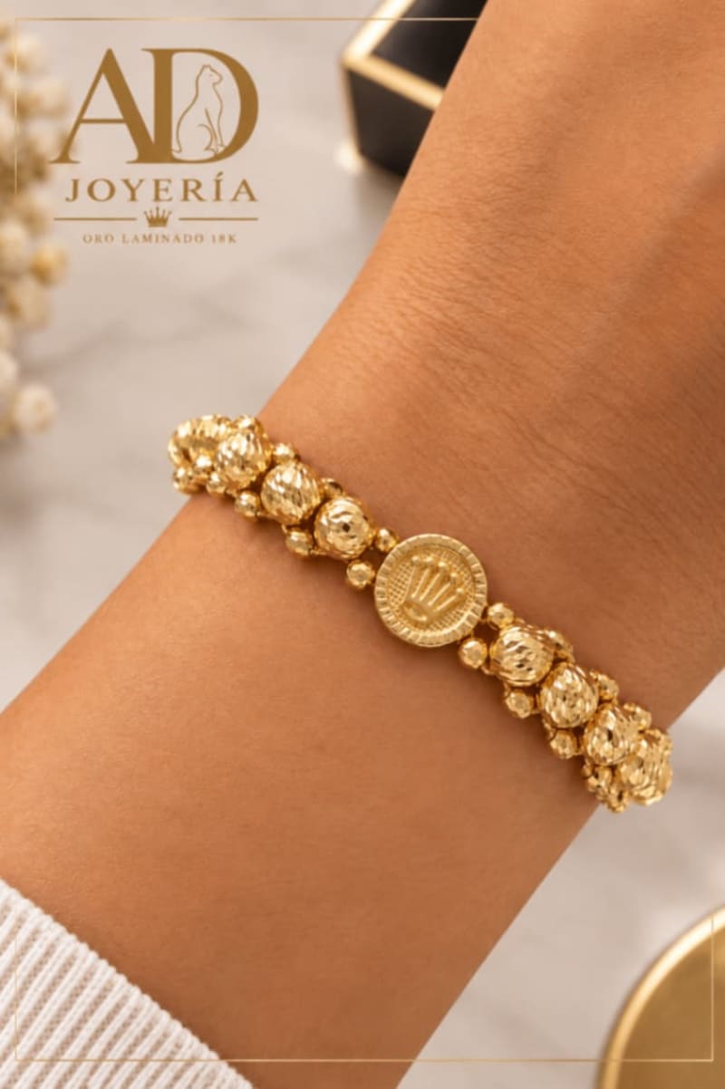 M014 Manilla en oro laminado 18k 1