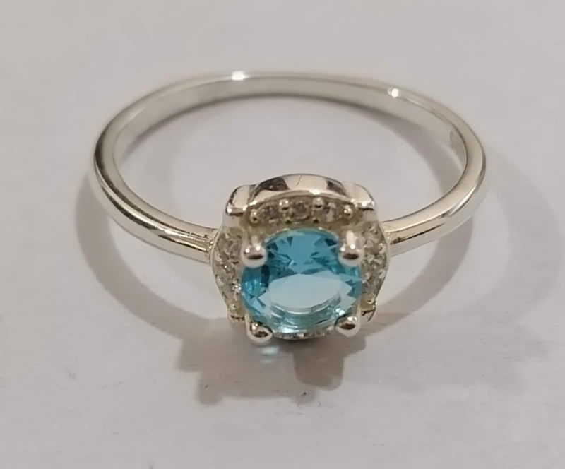 anillo de plata destello de cielo 2