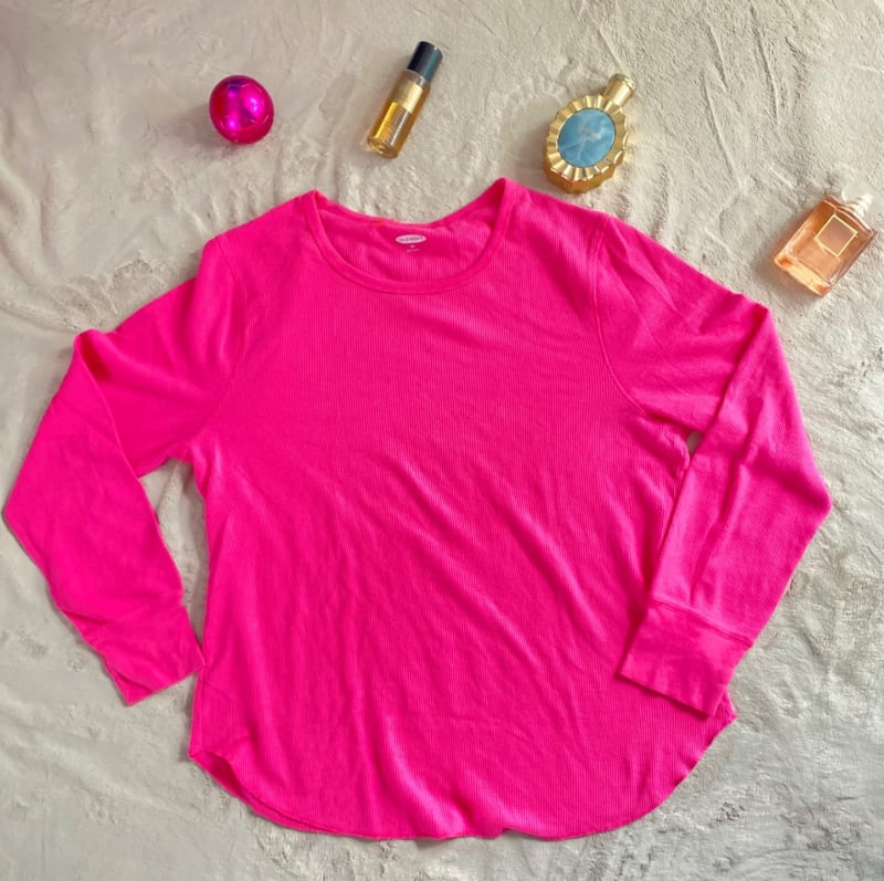Blusa fucsia waffle - Old Navy - térmica liviana 1