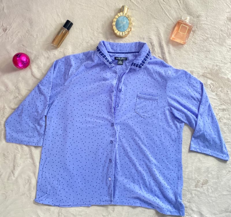 Blusa lila de lunares - manga 3/4 - Earth Angels 1