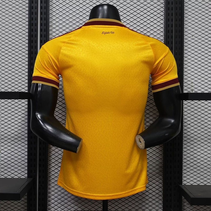 26 Spain yellow two star player version S-XXL 2