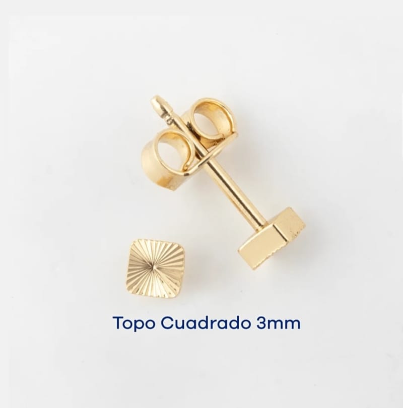 Topos en oro laminado 18k 1