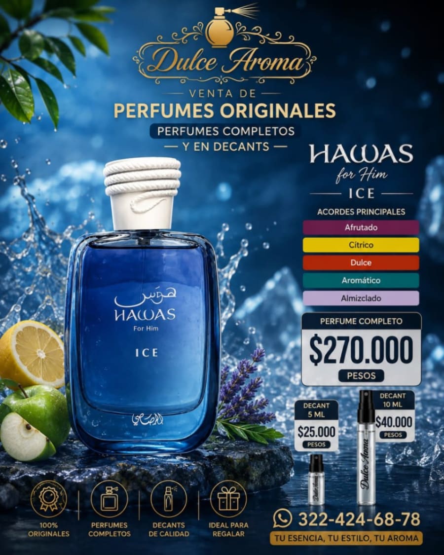 HAWAS FOR HIM  ICE COMPLETO O EN DECANT 1