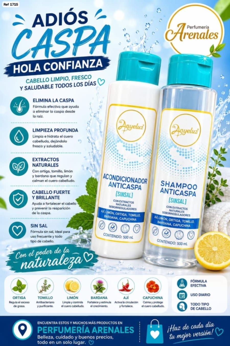 Combo shampoo y acondicionador 4