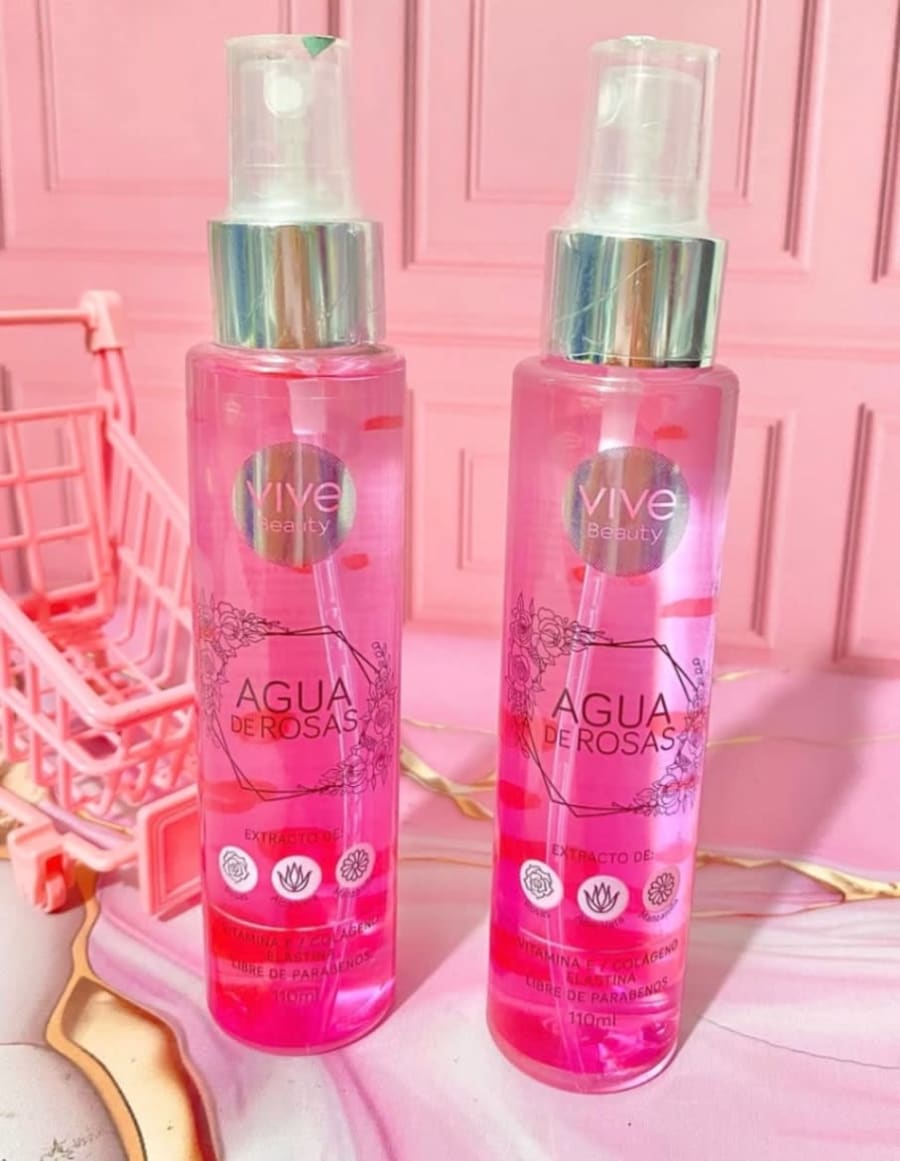 Tónico agua de rosas Vive Beauty 1