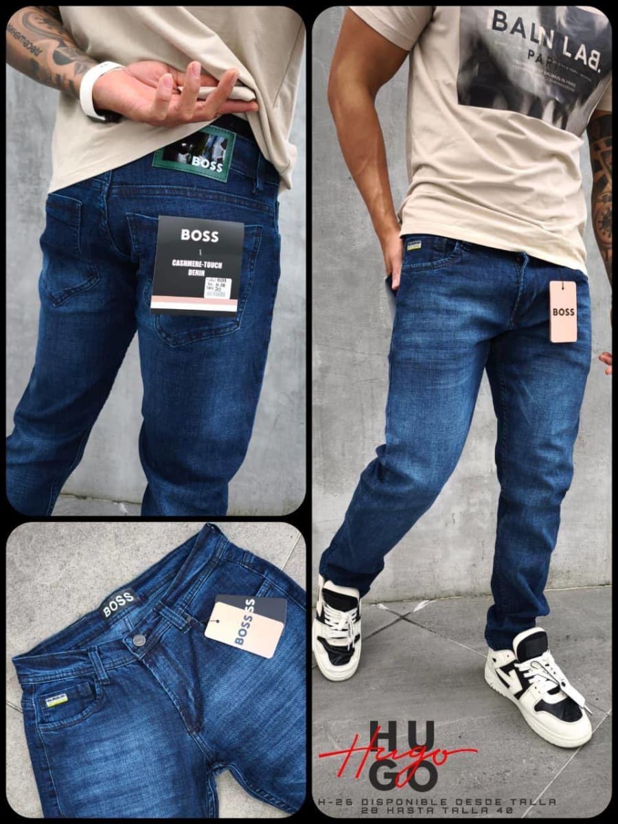 🙀😻..jean clásico para hombre en corte recto o semi-entallado (slim fit) -Hugo Boss...🙀😻 1