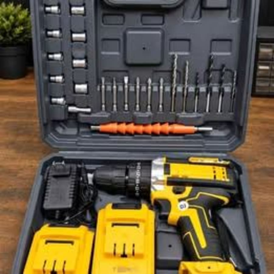 Taladro Inalambrico Taladro Profesional Con Maletin Y Accesorios 2