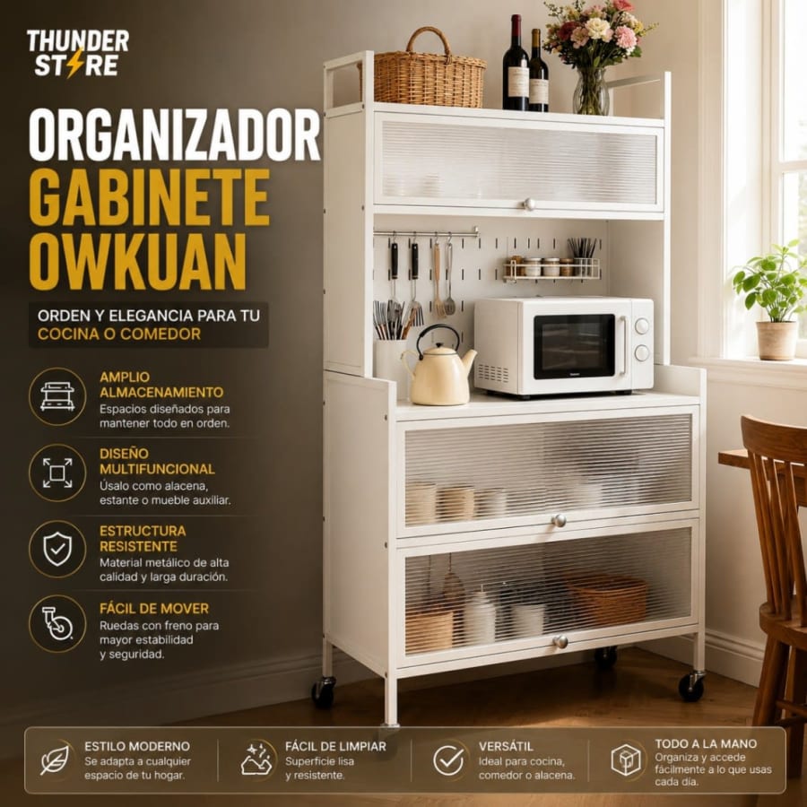 🔥 *Organizador Gabinete Owkuan*🔥  ⚡ ID - *2233153* 265 Color Blanco / 265 Color Negro 1