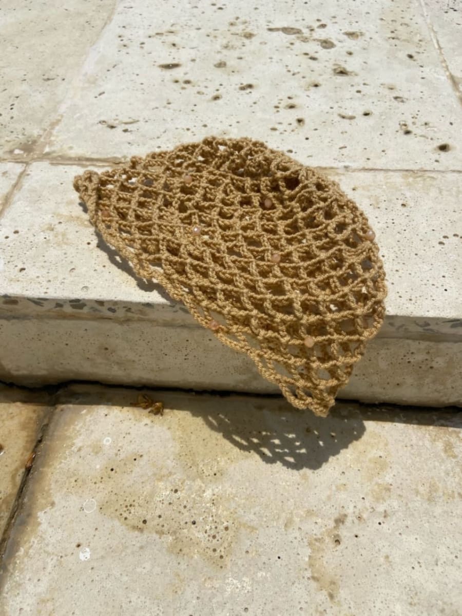 Mesh hats beige 1