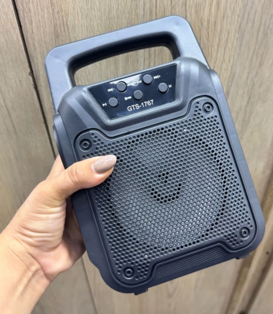 🔊 PARLANTE GTS CON LINTERNA + PANEL SOLAR ☀️🔦 1