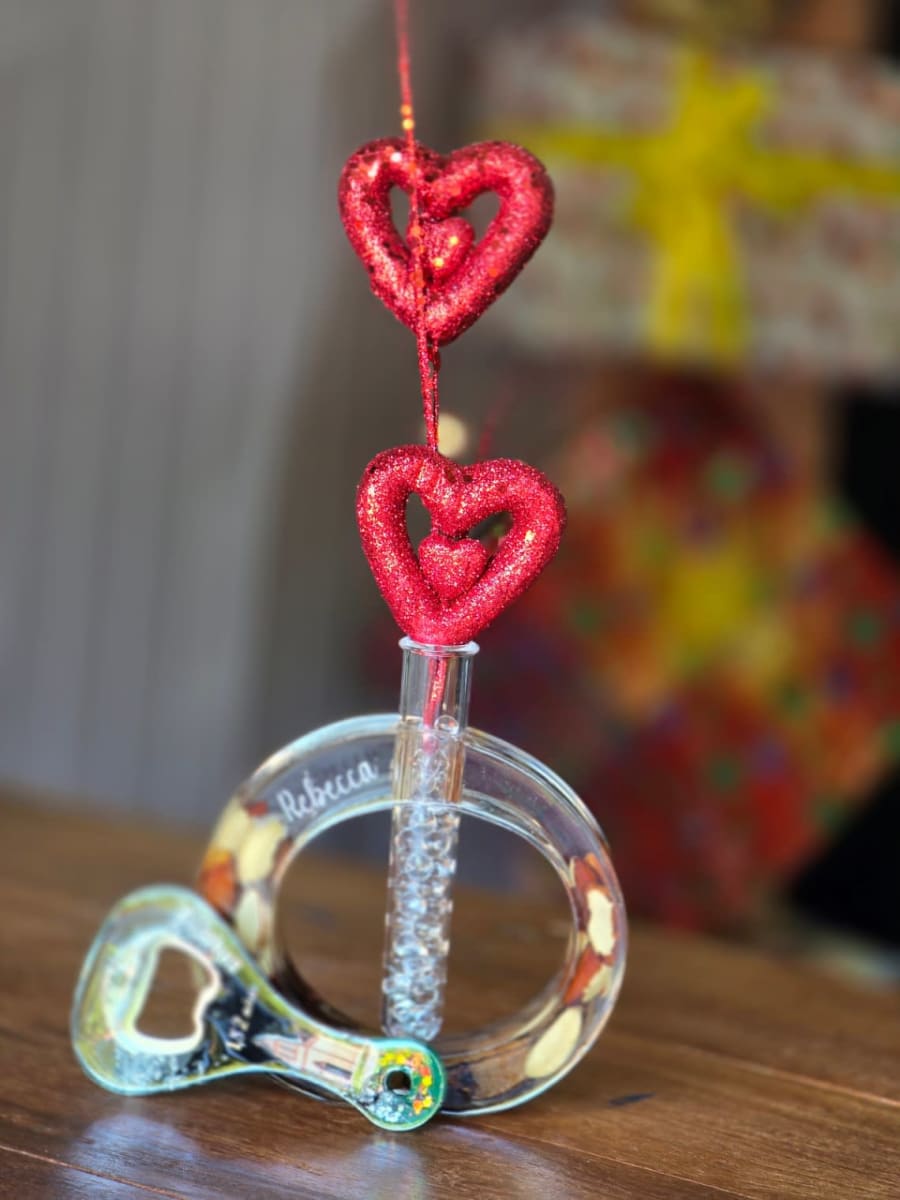 Florero de resina y almendra 4