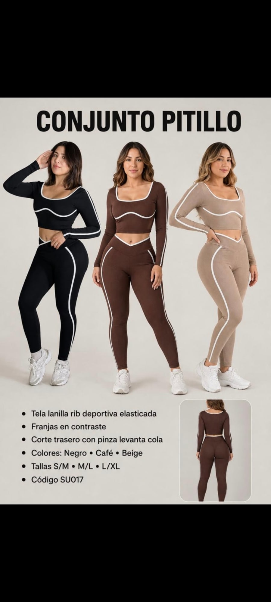 Conjuntos Deportivos Pitillo Mujer 1