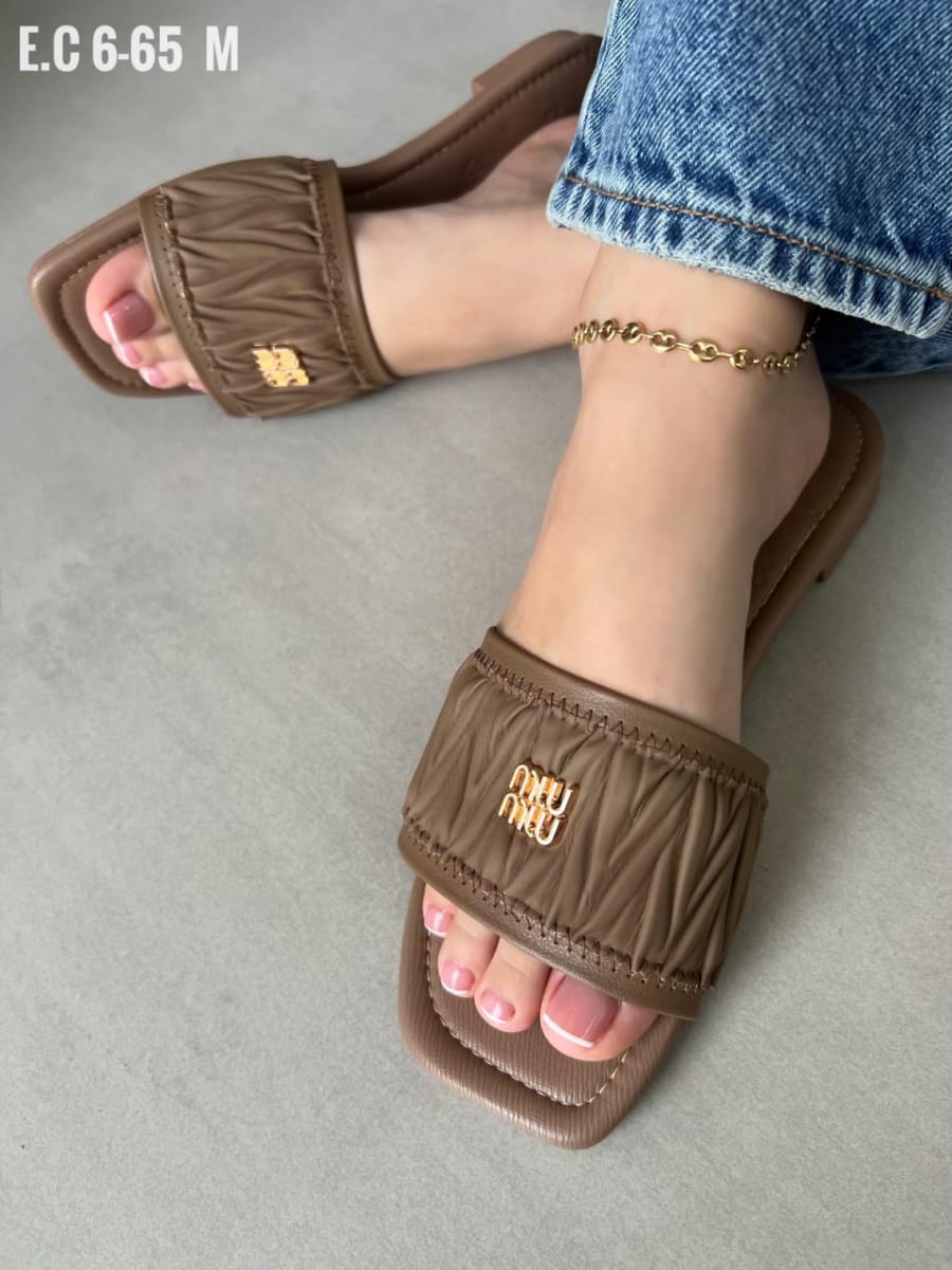 🌴SANDALIA PLANA MIU-MIU✨ 1