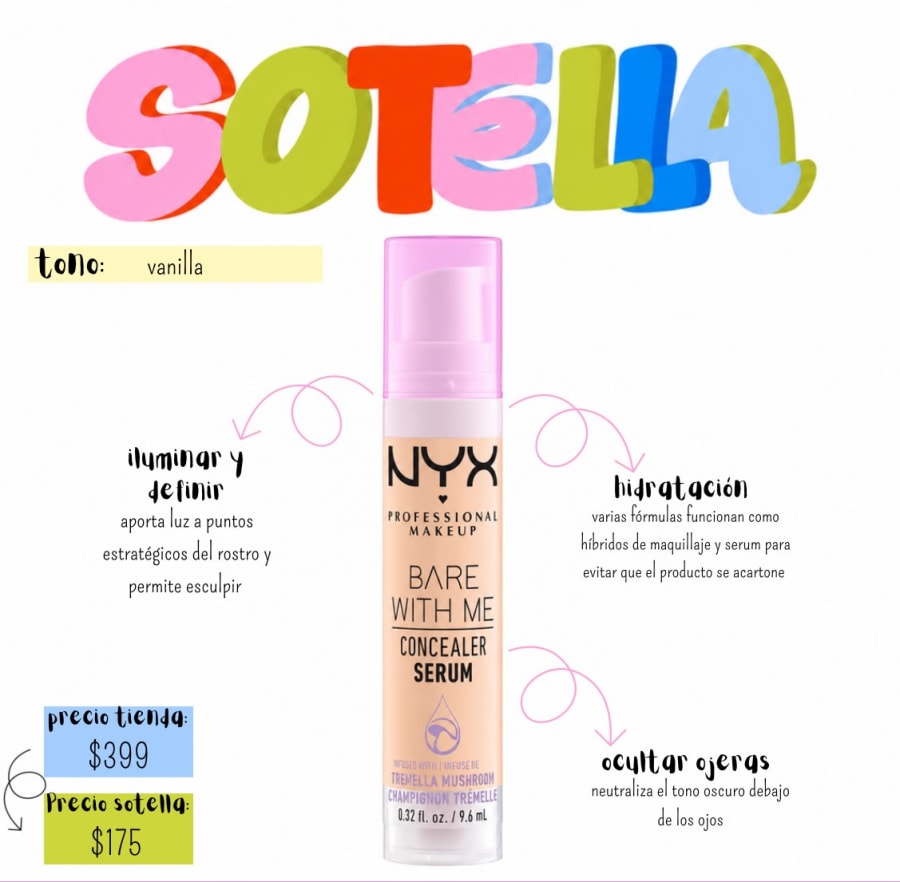 nyx bare with me concealer 1