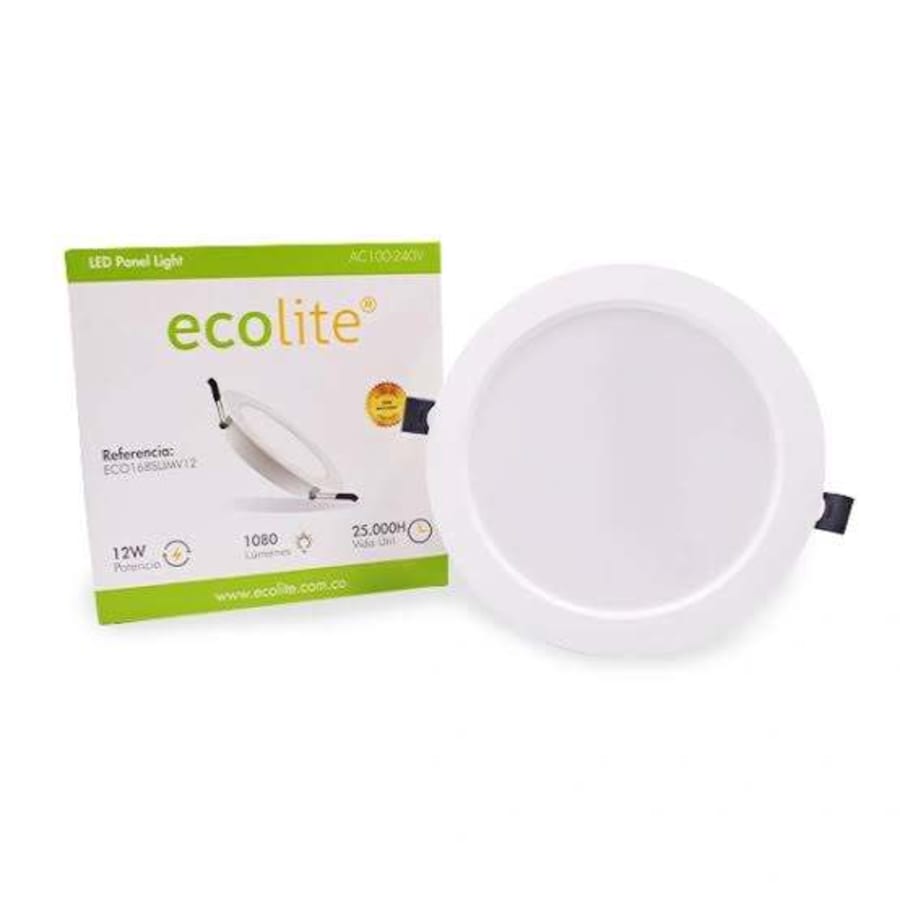 LED Panel Light ecolite® 12W Redondo ECO168SLIMV12 1