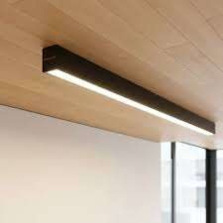 Lineales para Empotrar Sobreponer o Suspender LED Integrado 4000K 38W Negra 1