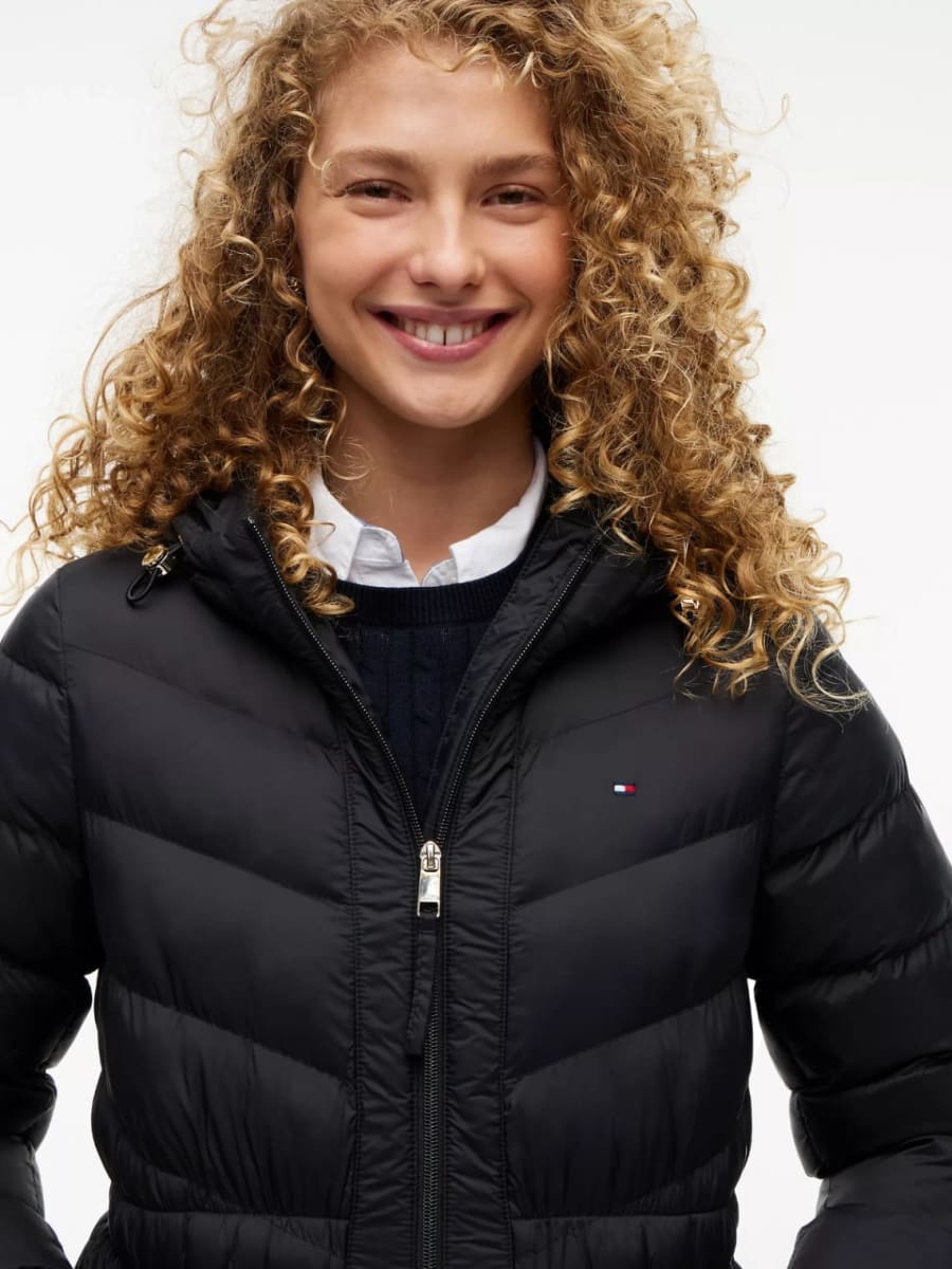Chaqueta ligera acolchada con capucha 《Tommy Hilfiger 》 3