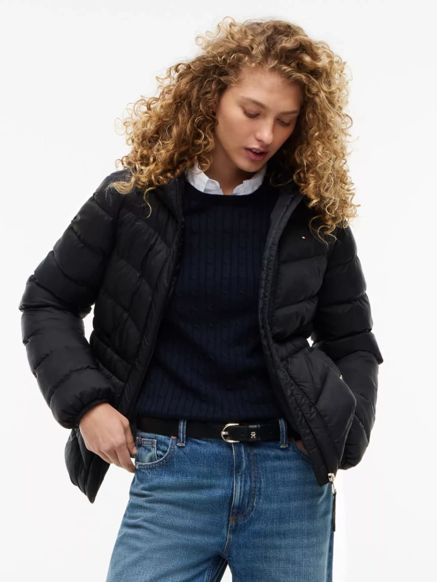 Chaqueta ligera acolchada con capucha 《Tommy Hilfiger 》 4