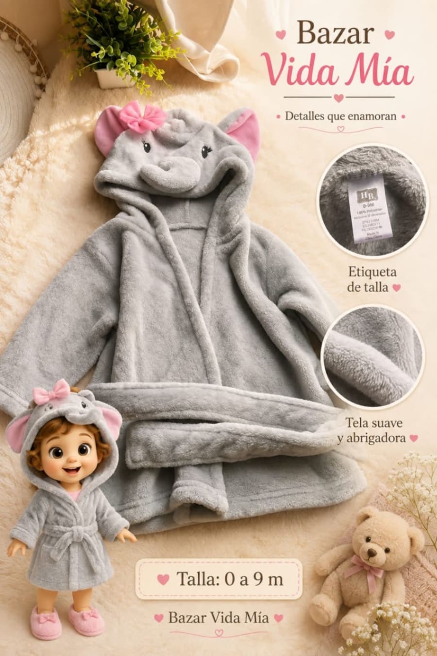 Batida de baño niña 1