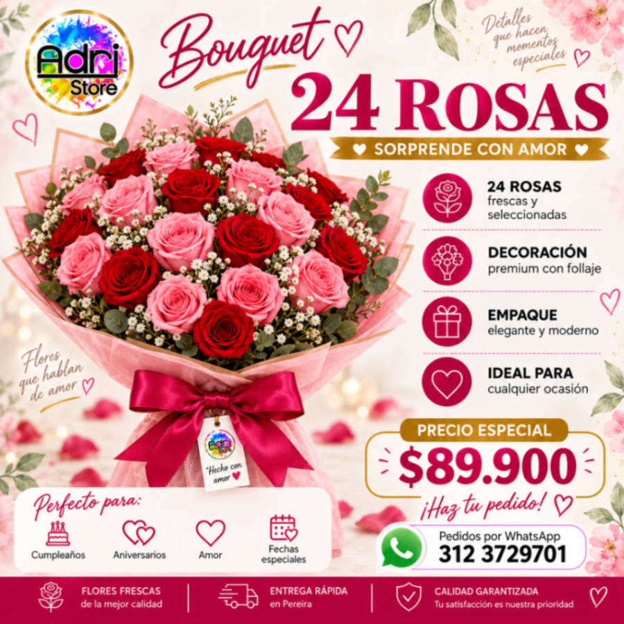 Ramo de 24 rosas 1