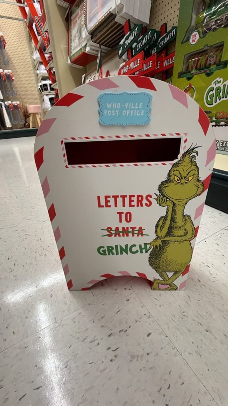 Buzón  de navidad grinch 1