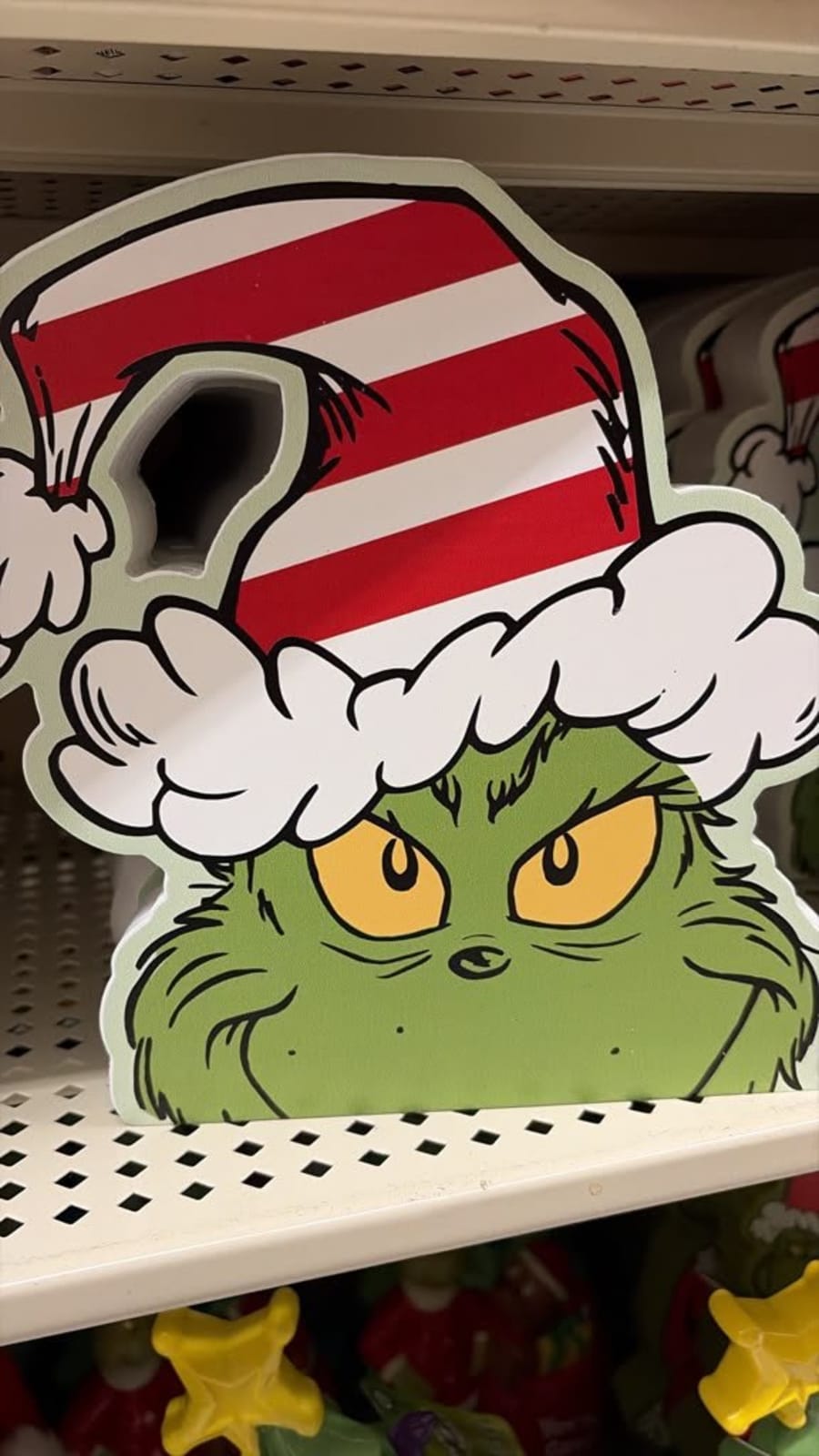 Adorno de madera grinch 1