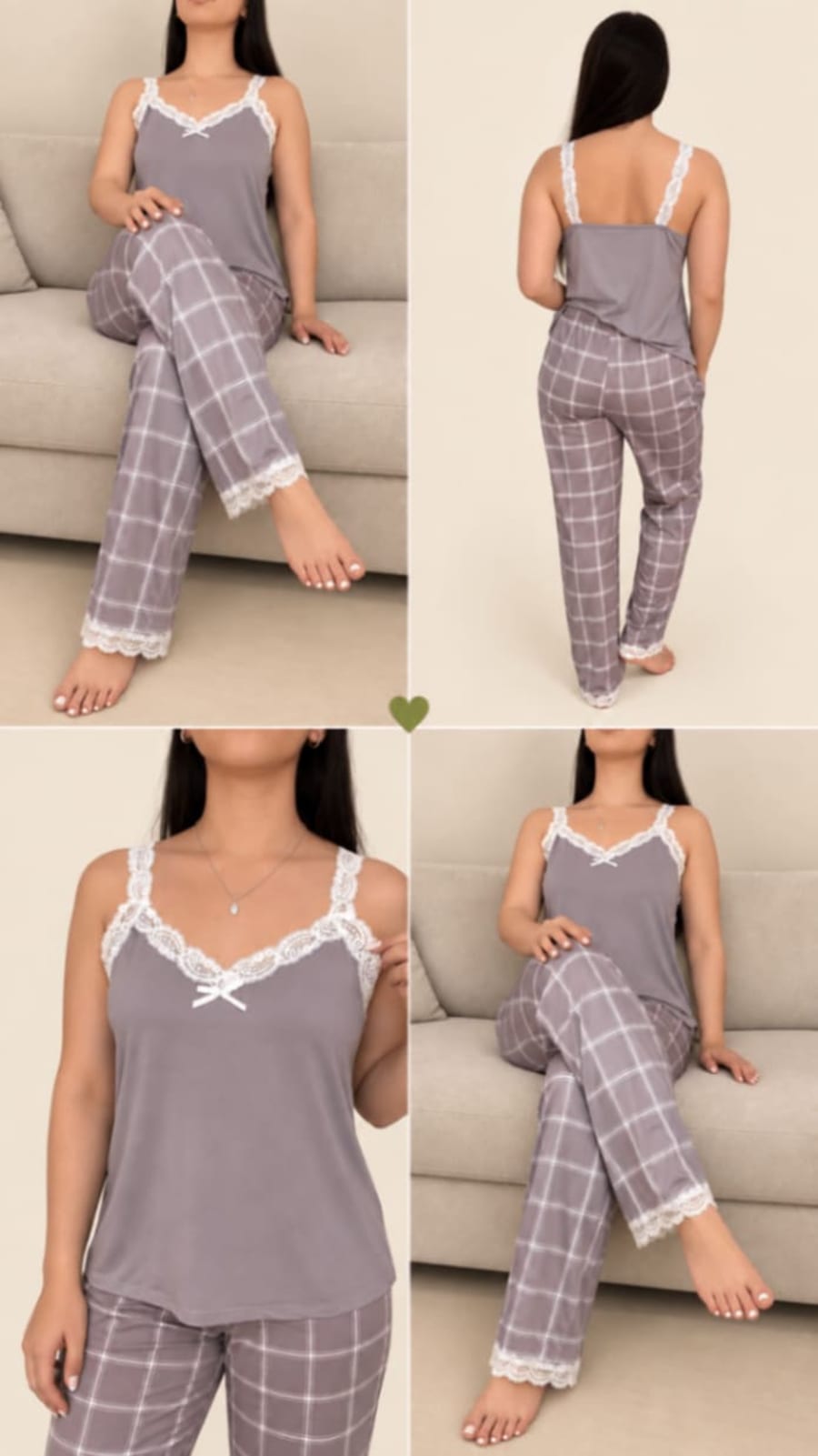 Pijama rayas blancas 2