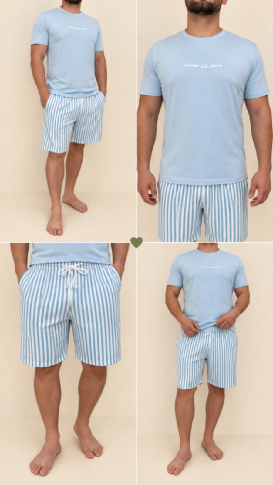Pijama azul hombre 2