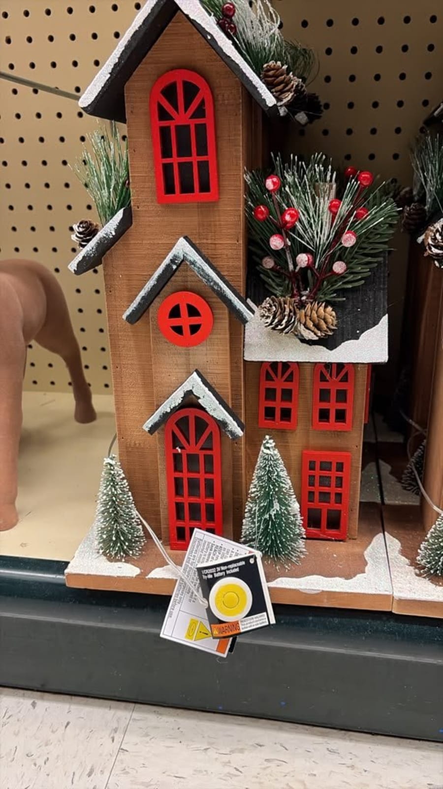 Casita navidad de madera 1