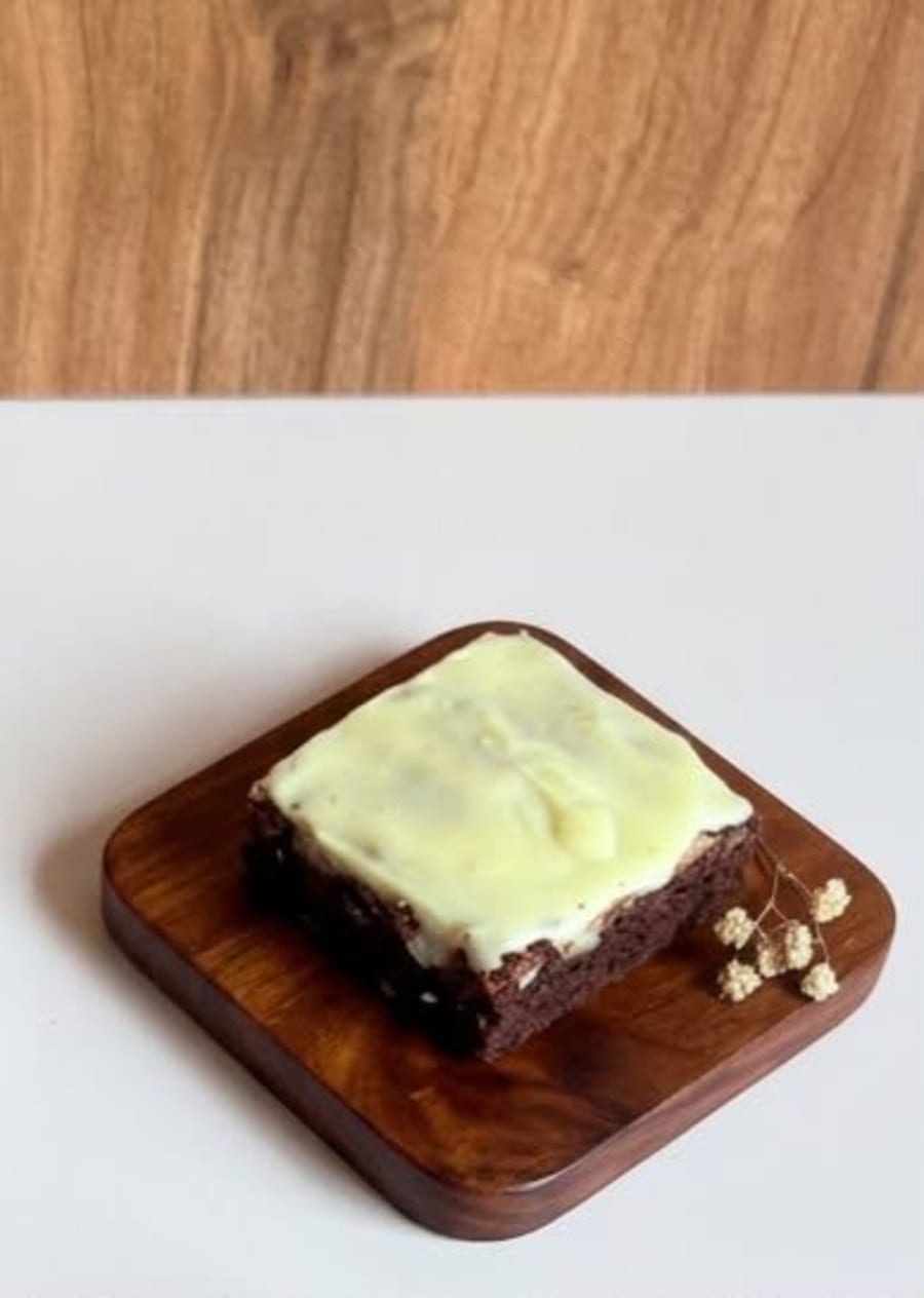 Brownie saludable con Arequipe y chocolate Blanco 1