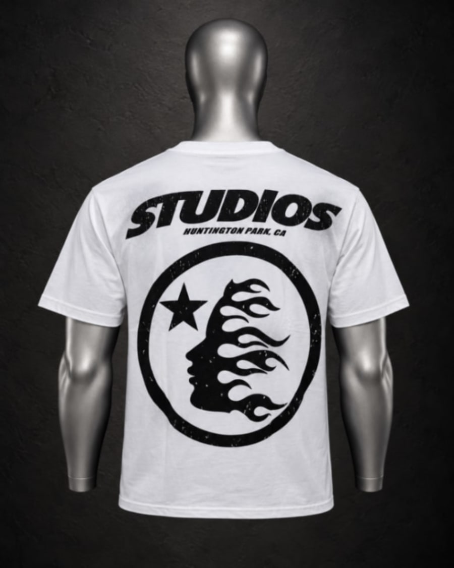 Camiseta HELLSTAR “Studios Huntington Park” — White 2