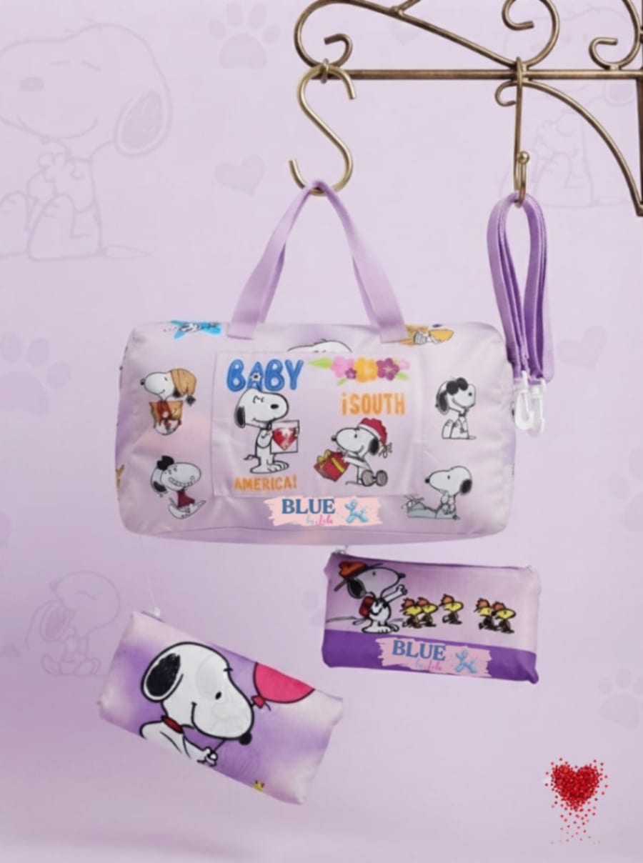 Bolso + Cartuchera ( Lila ) 1